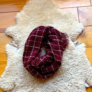 Bass | Burgundy Plaid Infinity Scarf